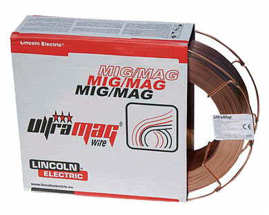 Проволока сварочная омедненная Lincoln Electric ULTRAMAG®  (ф0,8мм; 5кг) 
